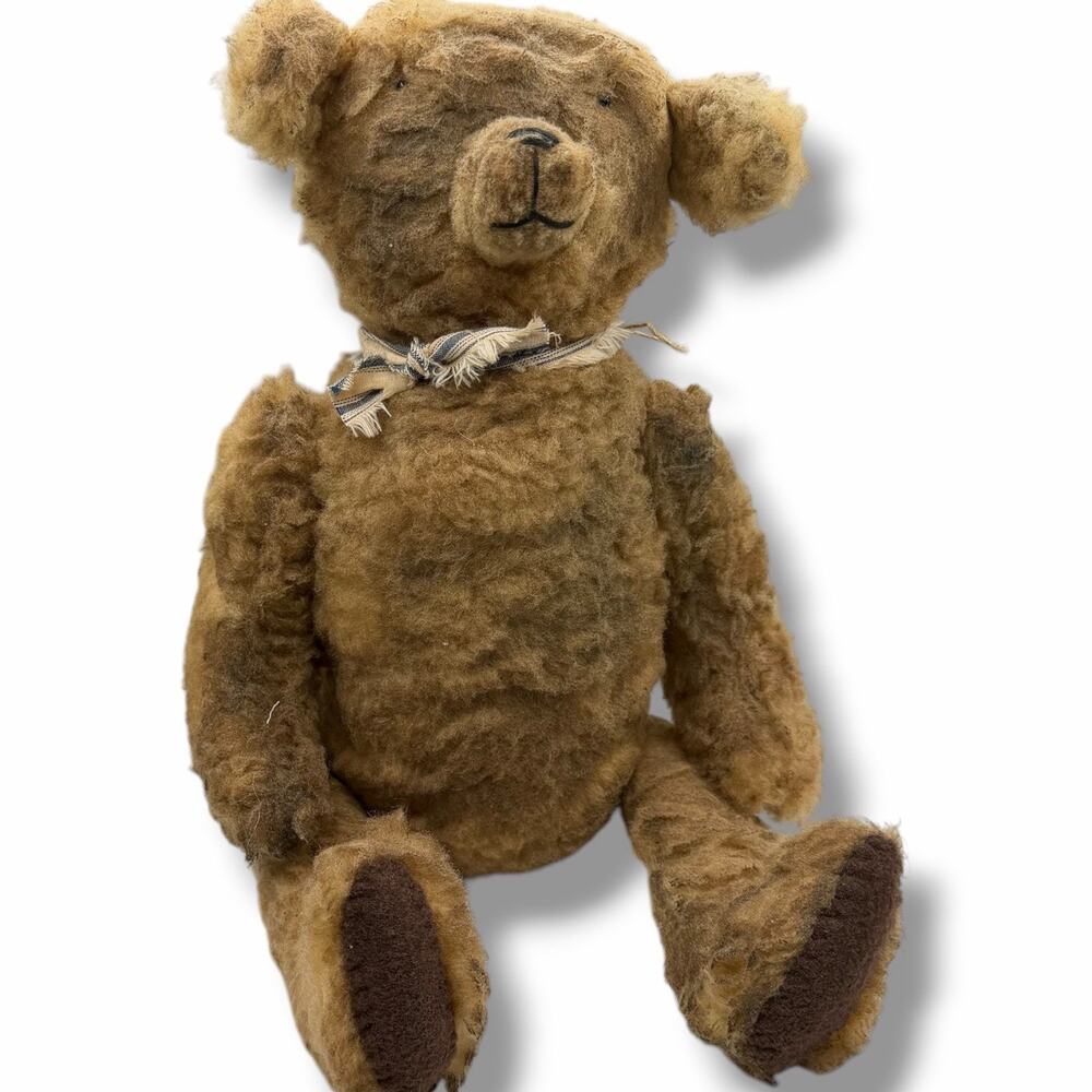 Vintage Handmade Handcraft Sitting Teddy Bear Plush - Artisan
